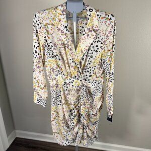 Rachel Roy Leopard flower dress NWT